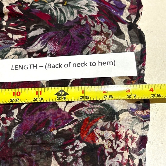 Lucky Brand Women Long Sleeve Tunic Blouse 1X Boho Peasant Festival Fairy Forest - Picture 11 of 11